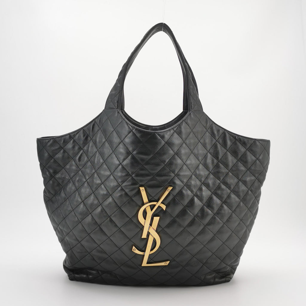 Saint Laurent ICare Maxi Hobo Bag Black 785413