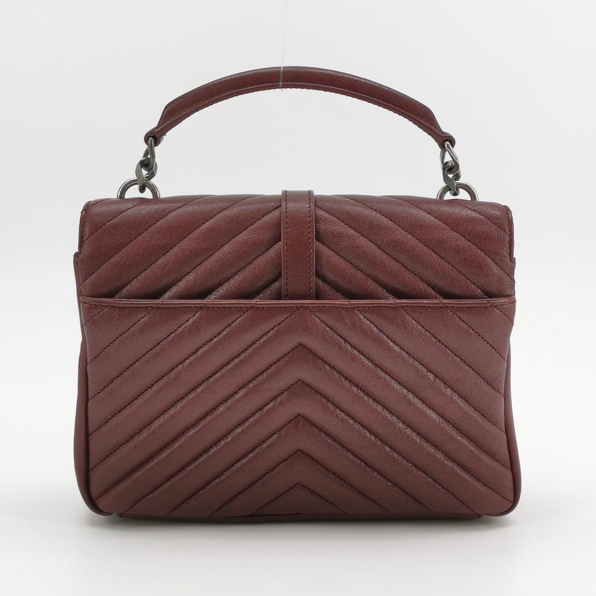 Saint Laurent College Small Burgundy
