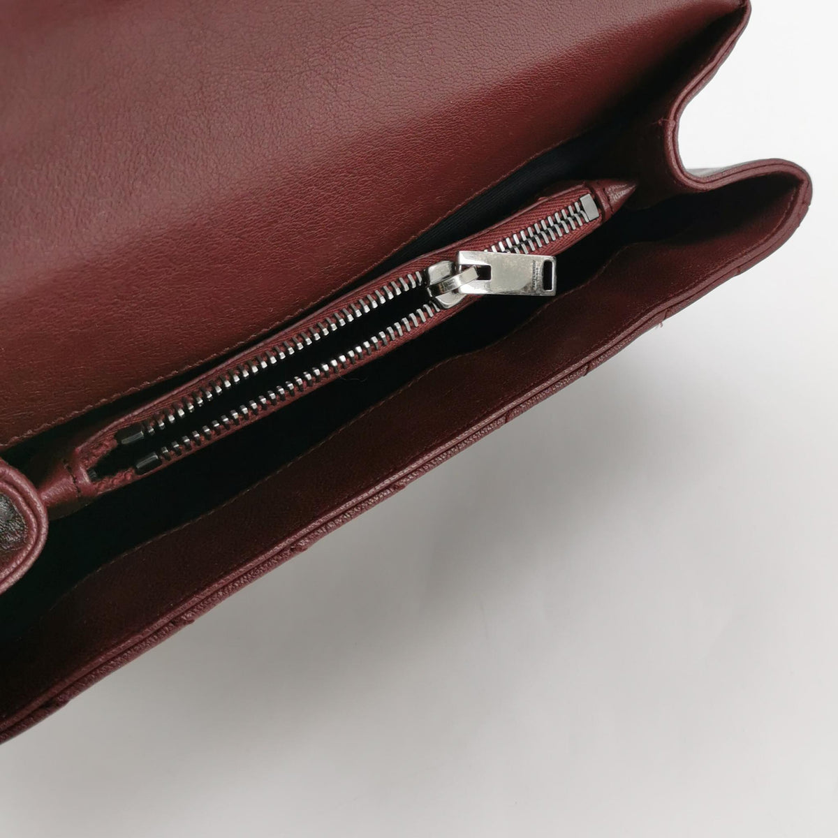 Saint Laurent College Small Burgundy