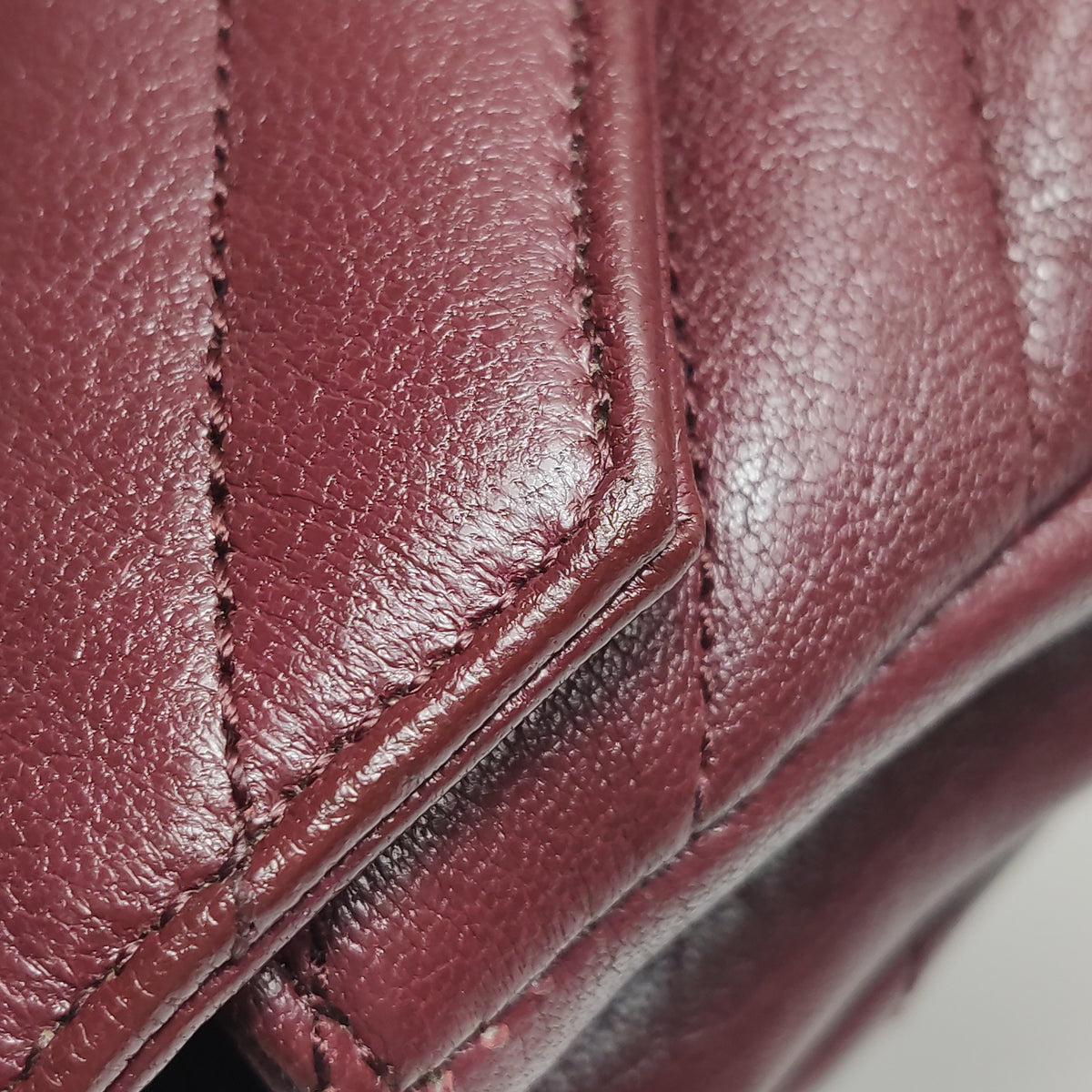 Saint Laurent College Small Burgundy