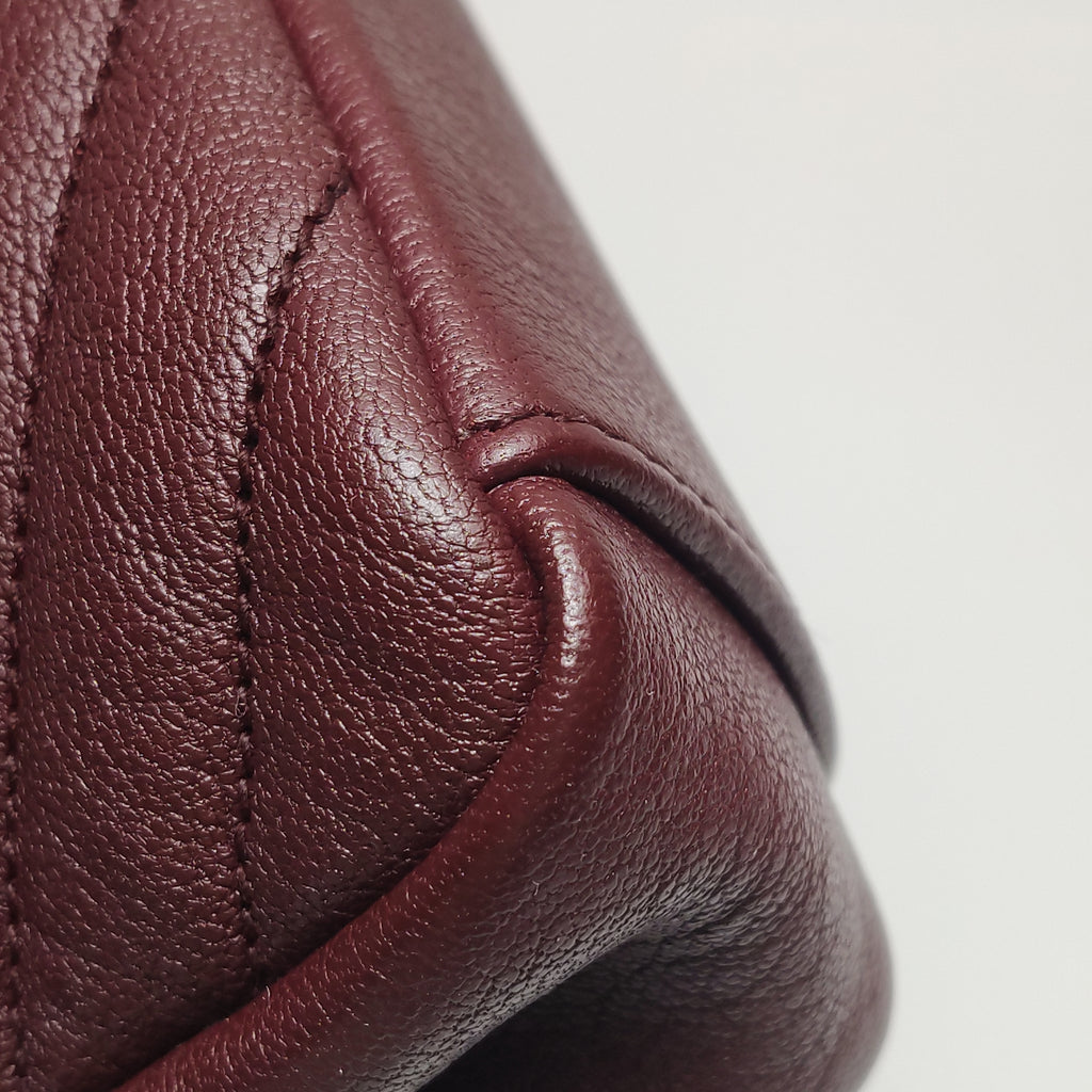Saint Laurent College Small Burgundy