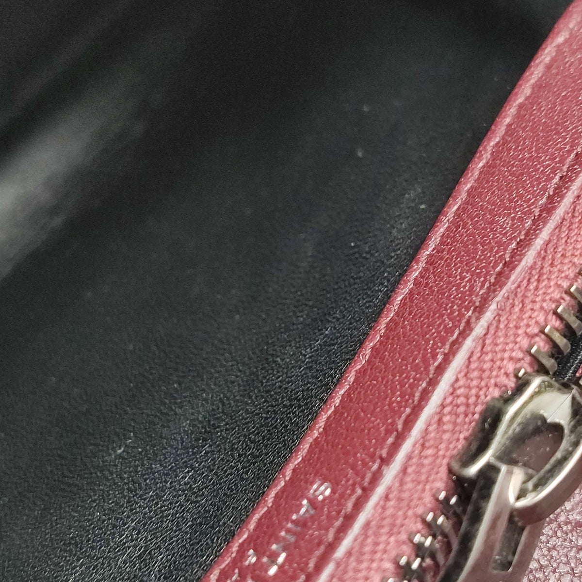 Saint Laurent College Small Burgundy