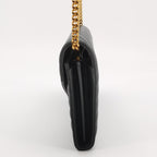 Saint Laurent Envelope Wallet On Chain Large Lambskin Black