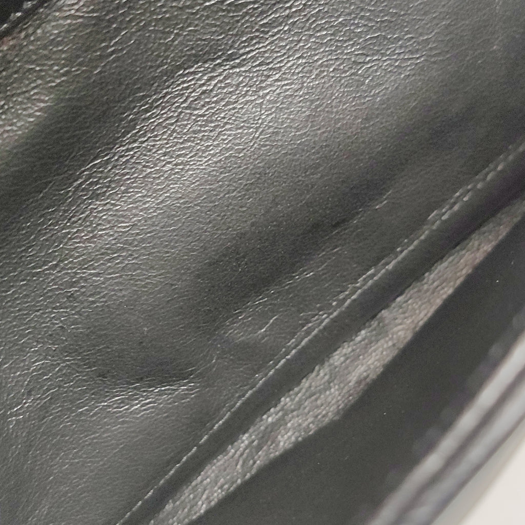 Saint Laurent Envelope Wallet On Chain Large Lambskin Black