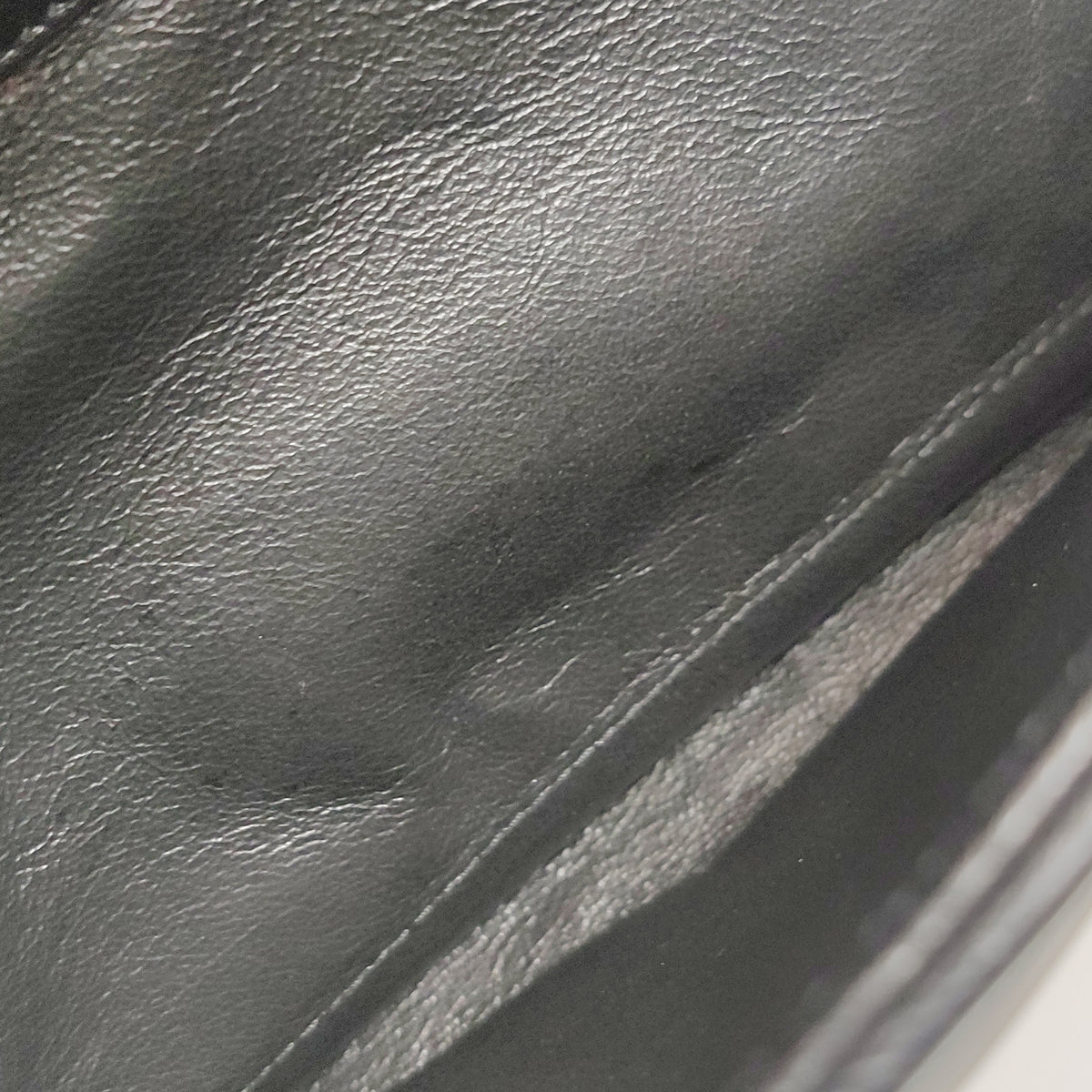 Saint Laurent Envelope Wallet On Chain Large Lambskin Black