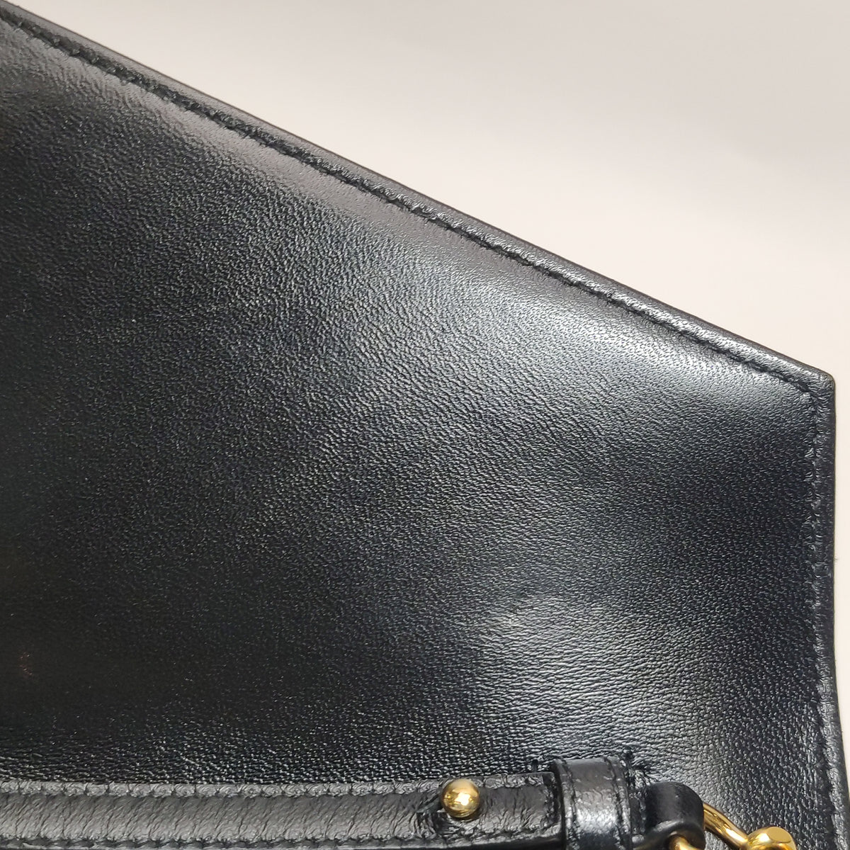 Saint Laurent Envelope Wallet On Chain Large Lambskin Black