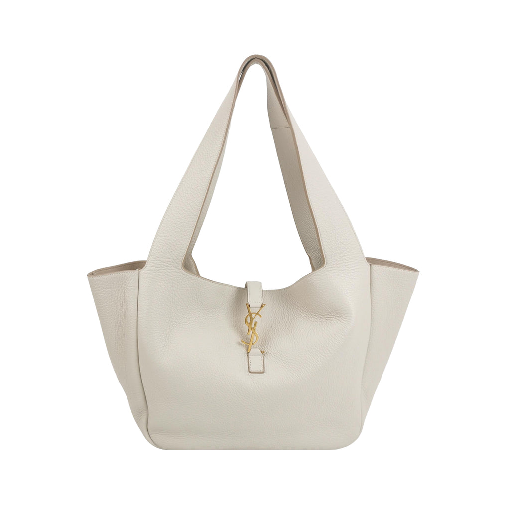 Saint Laurent Le 5 À 7 Bea Tote Bag White