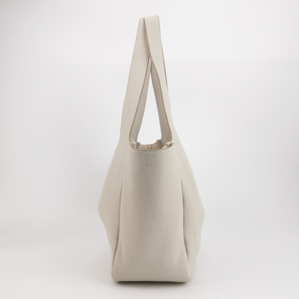 Saint Laurent Le 5 À 7 Bea Tote Bag White