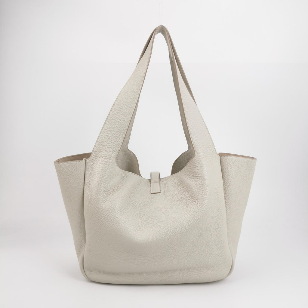 Saint Laurent Le 5 À 7 Bea Tote Bag White