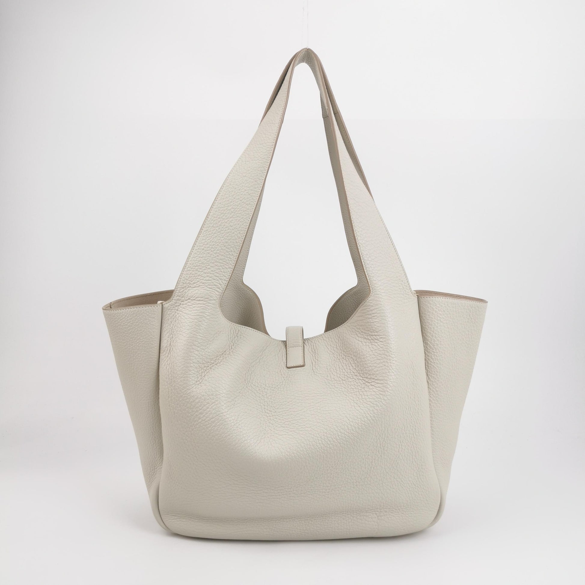 Saint Laurent Le 5 À 7 Bea Tote Bag White
