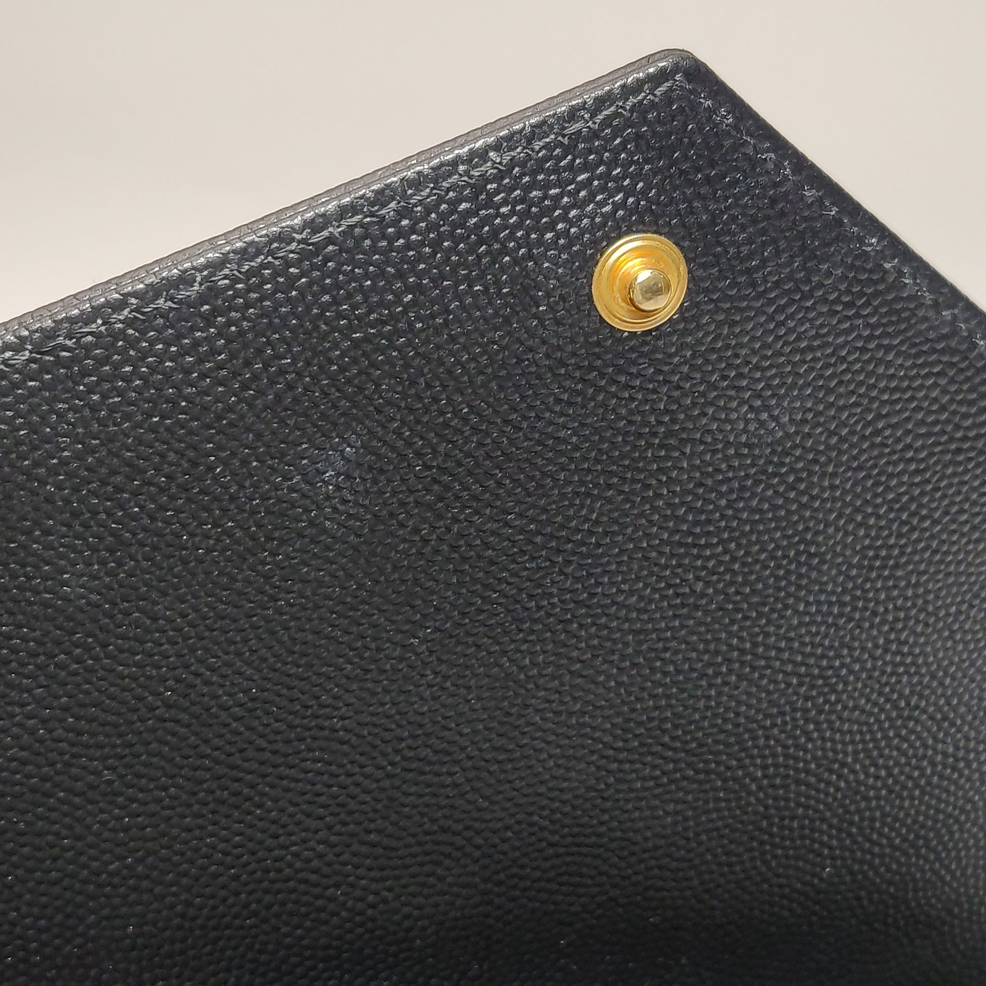 Saint Laurent Envelope Wallet On Chain Black Large