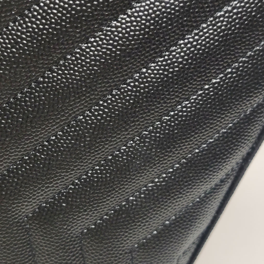 Saint Laurent Envelope Wallet On Chain Black Large