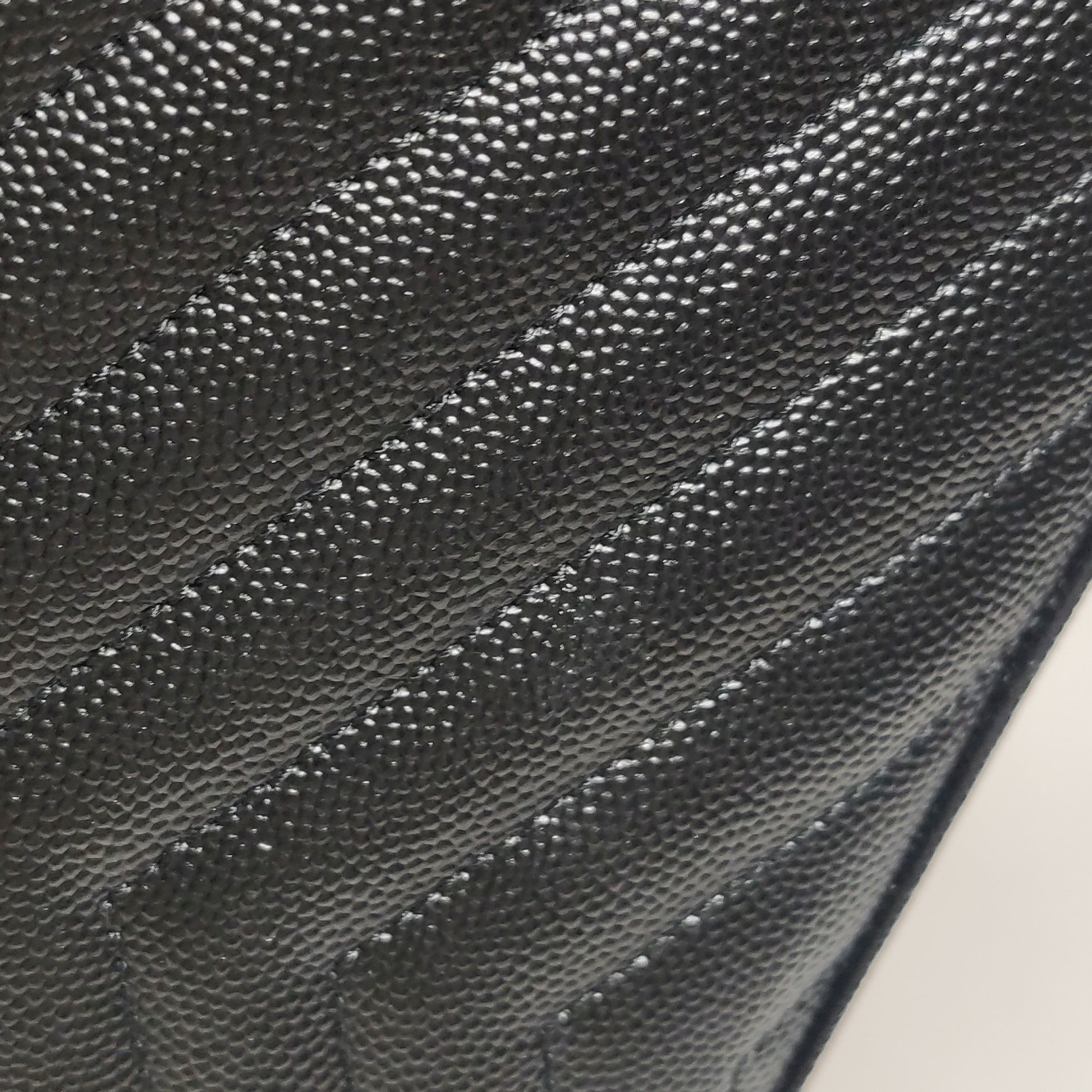 Saint Laurent Envelope Wallet On Chain Black Large