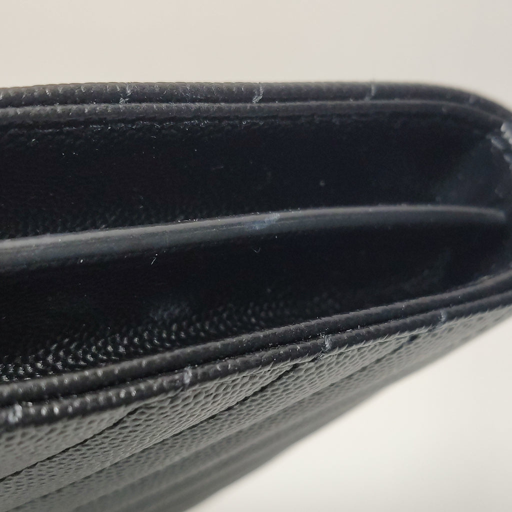 Saint Laurent Envelope Wallet On Chain Black Large