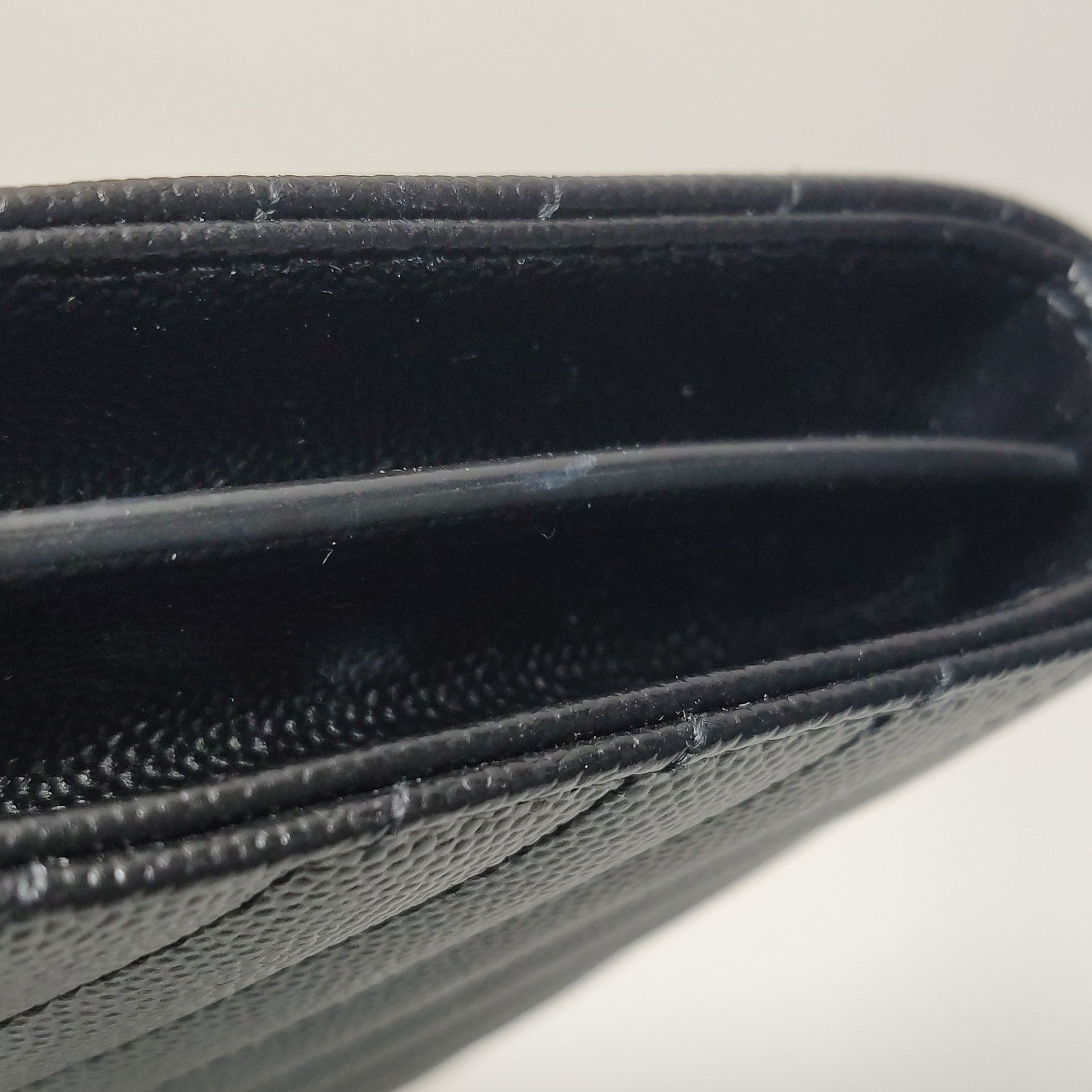 Saint Laurent Envelope Wallet On Chain Black Large