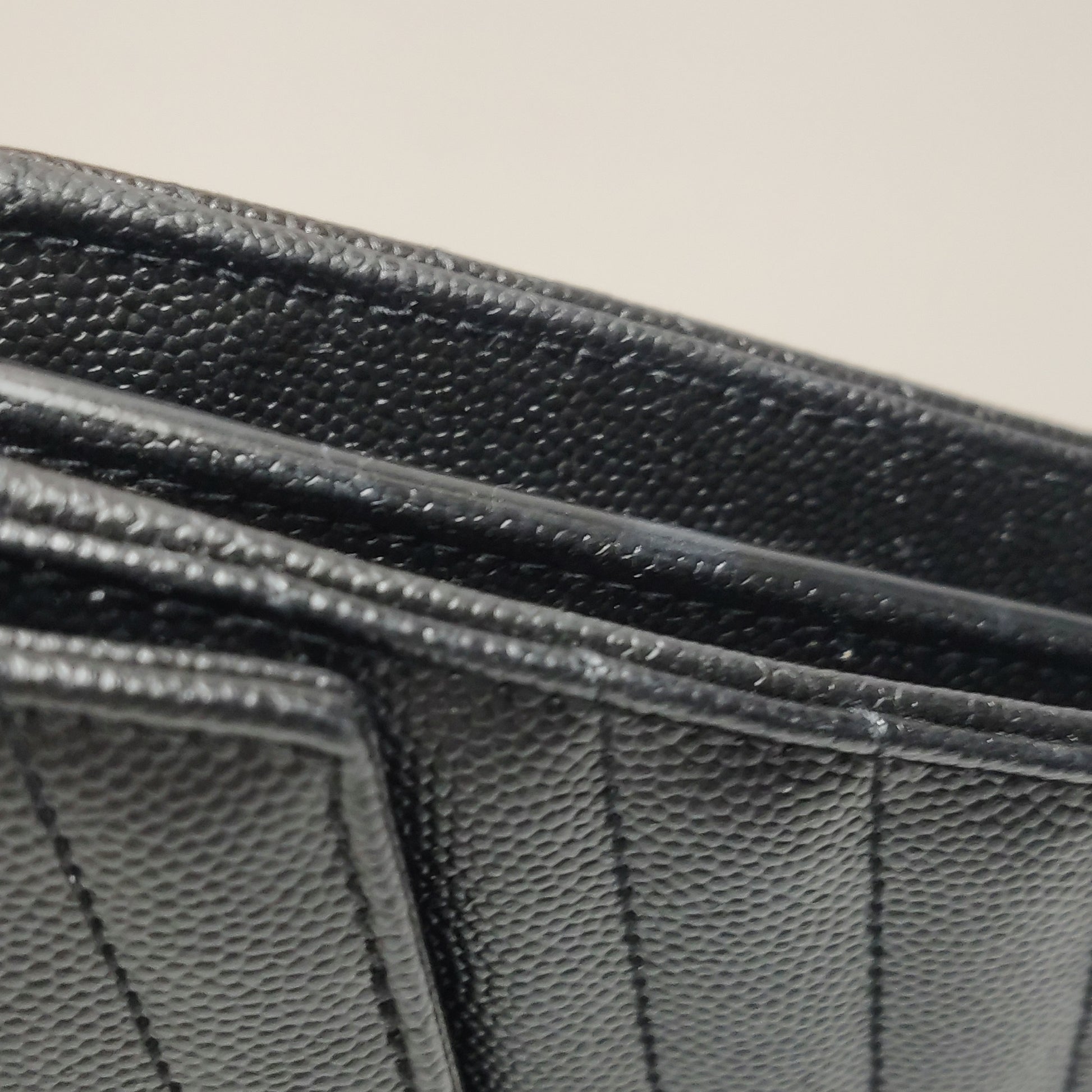 Saint Laurent Envelope Wallet On Chain Black Large