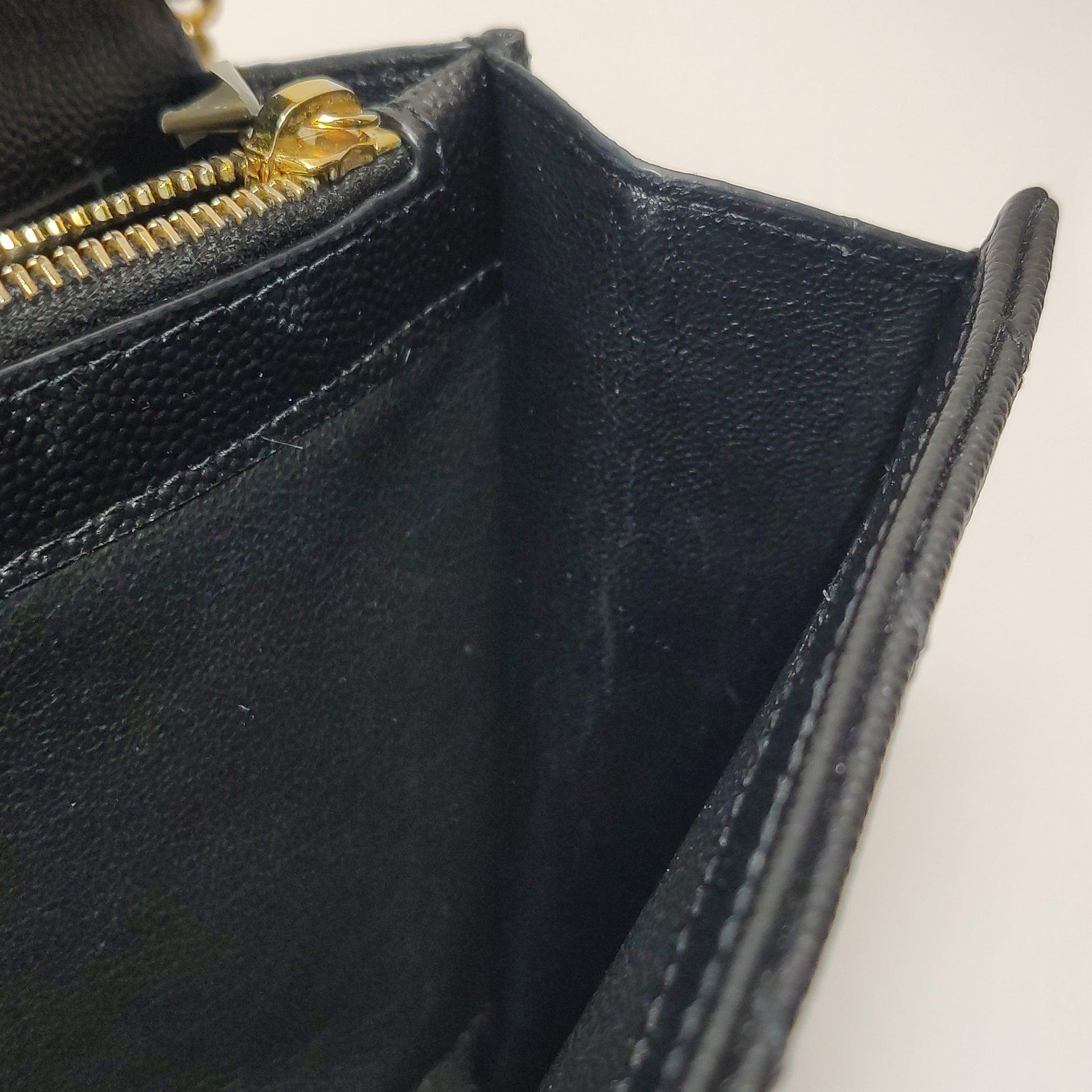 Saint Laurent Envelope Wallet On Chain Black Large