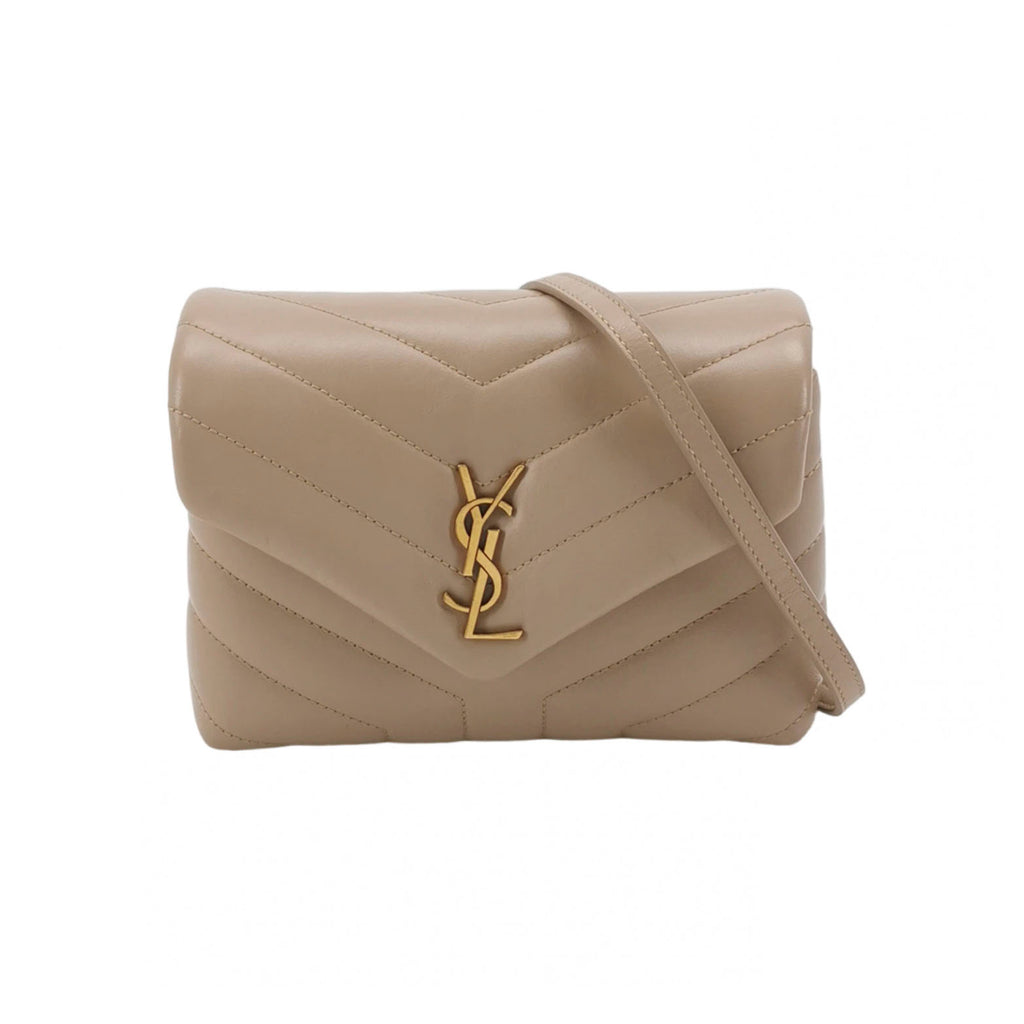 Saint Laurent Loulou Toy Crossbody Beige