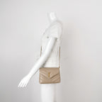 Saint Laurent Loulou Toy Crossbody Beige