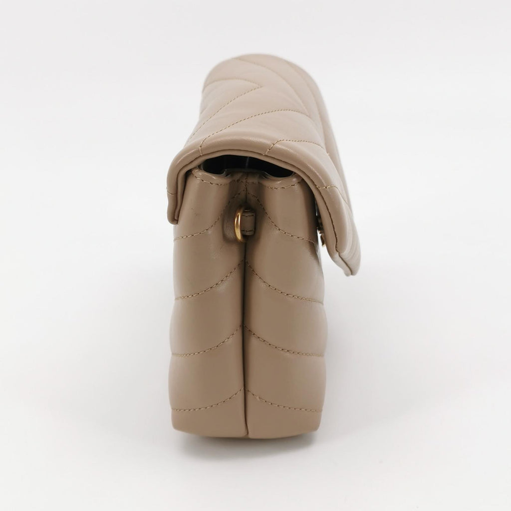 Saint Laurent Loulou Toy Crossbody Beige