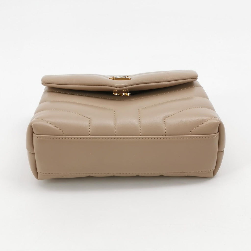 Saint Laurent Loulou Toy Crossbody Beige