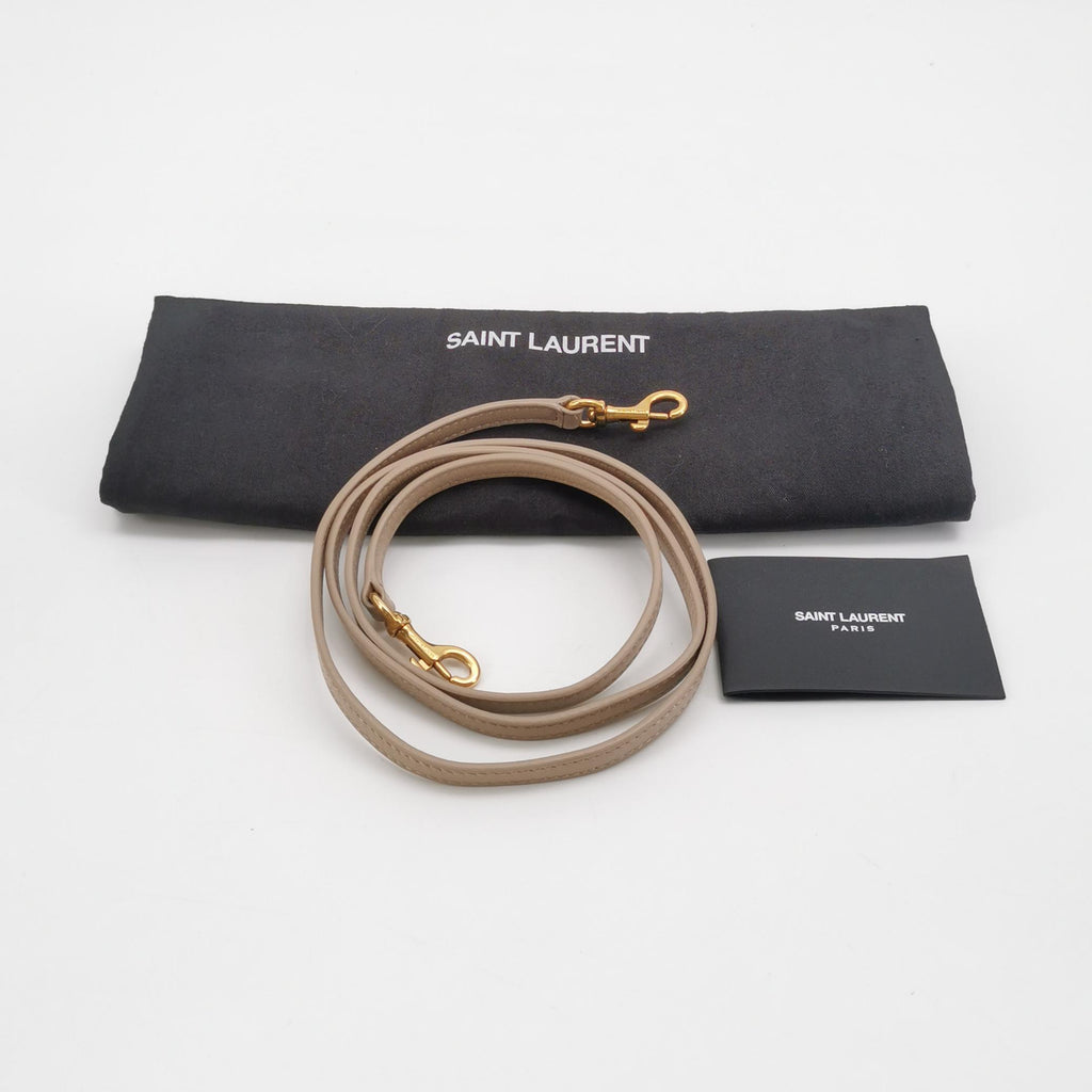 Saint Laurent Loulou Toy Crossbody Beige