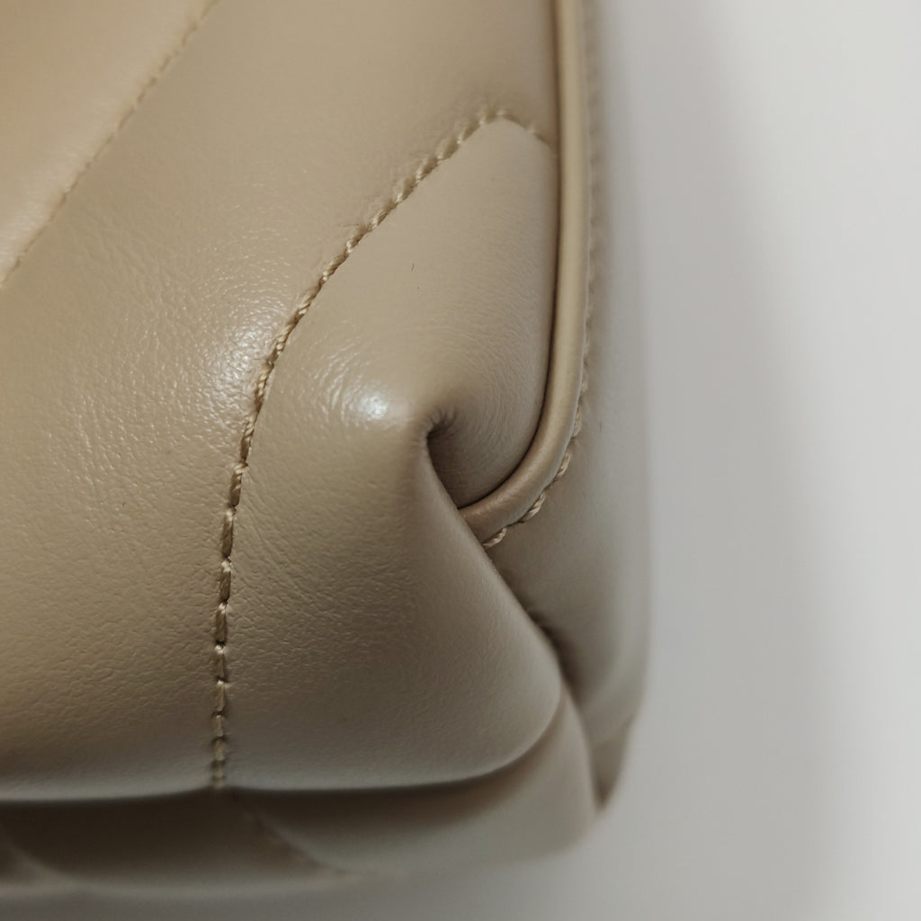 Saint Laurent Loulou Toy Crossbody Beige