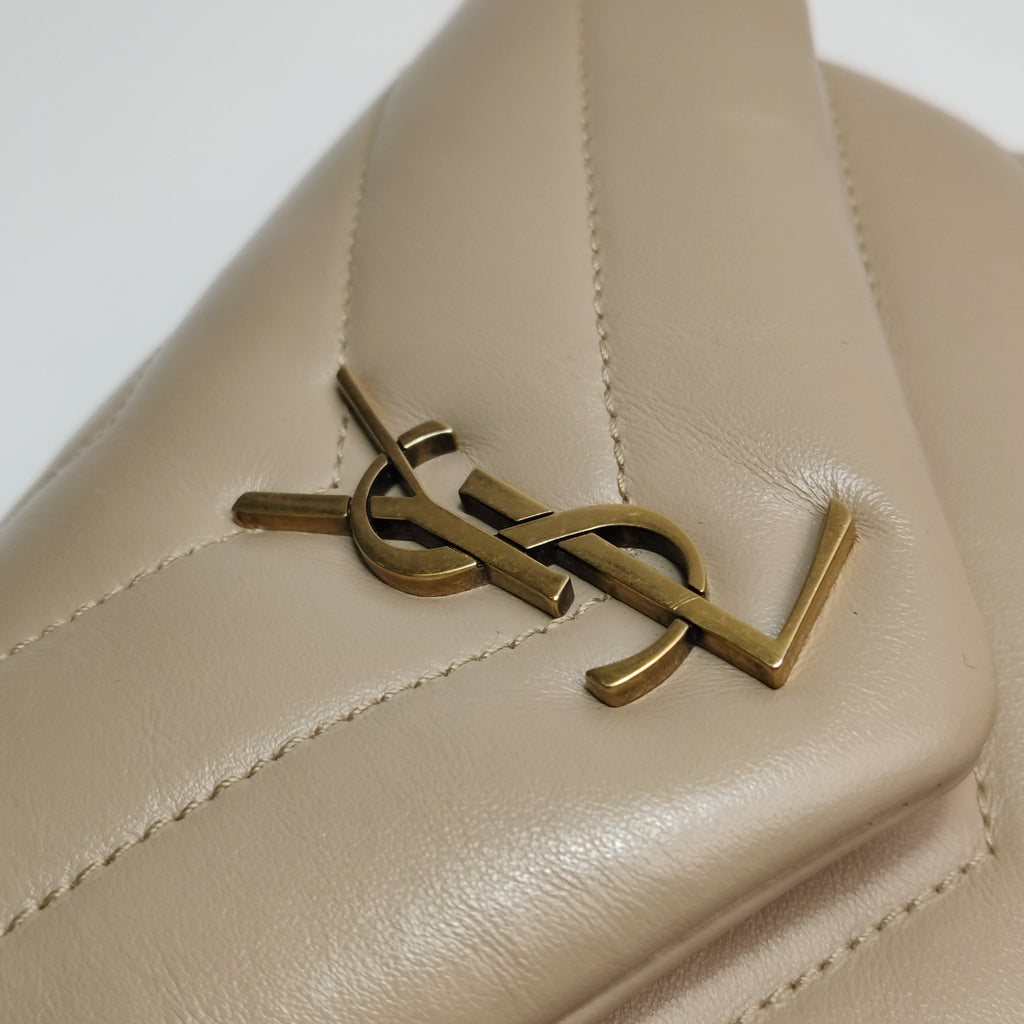 Saint Laurent Loulou Toy Crossbody Beige