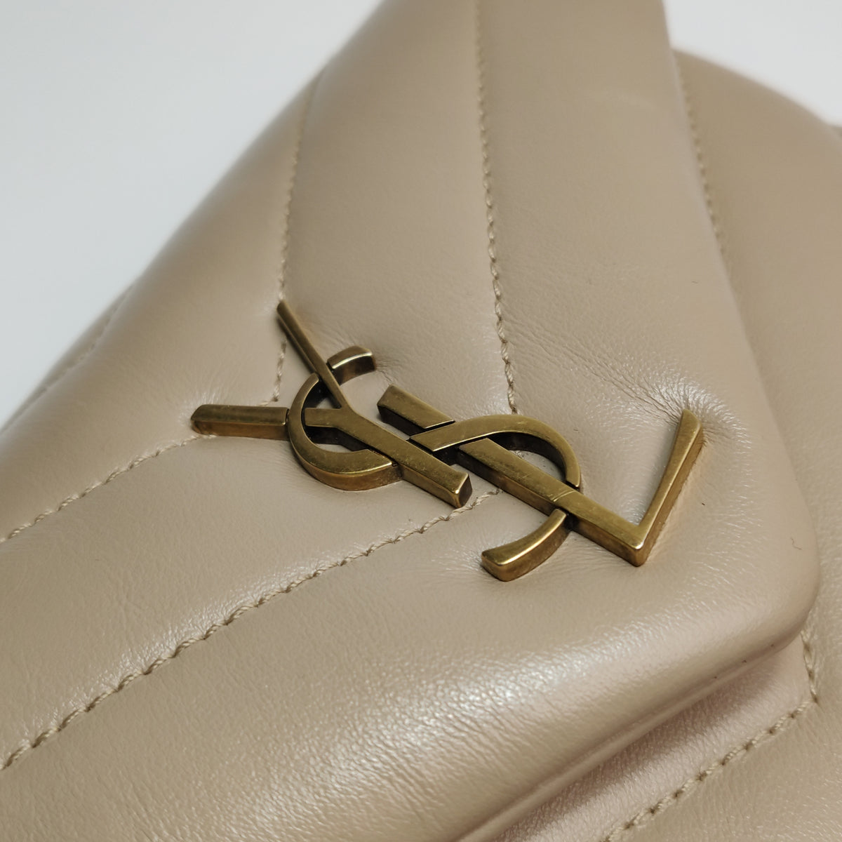 Saint Laurent Loulou Toy Crossbody Beige