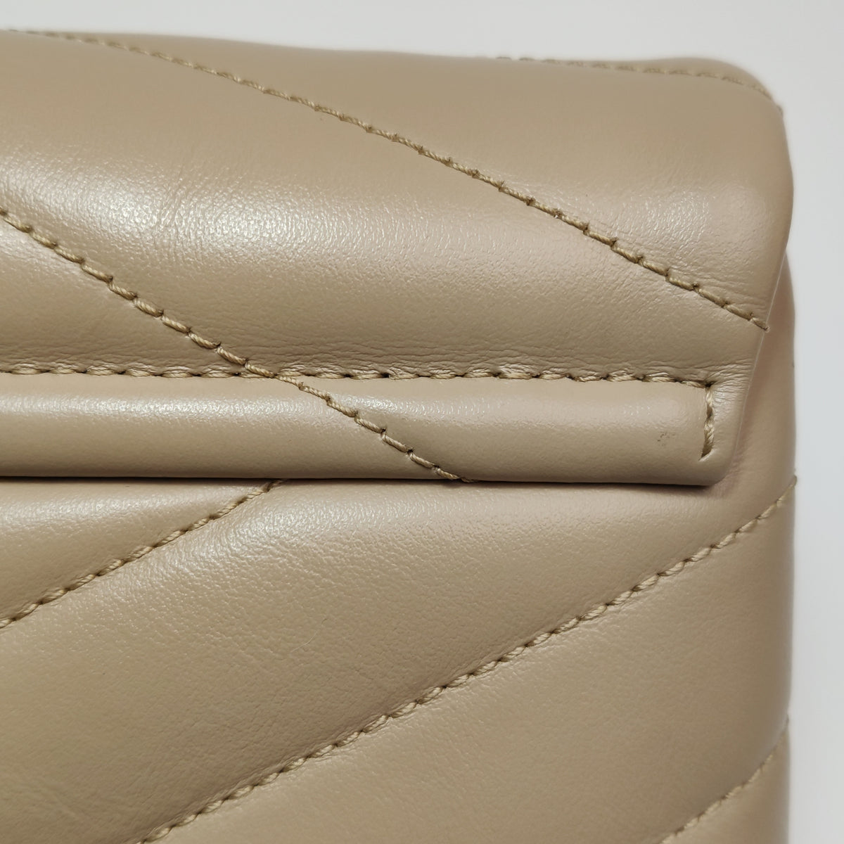 Saint Laurent Loulou Toy Crossbody Beige