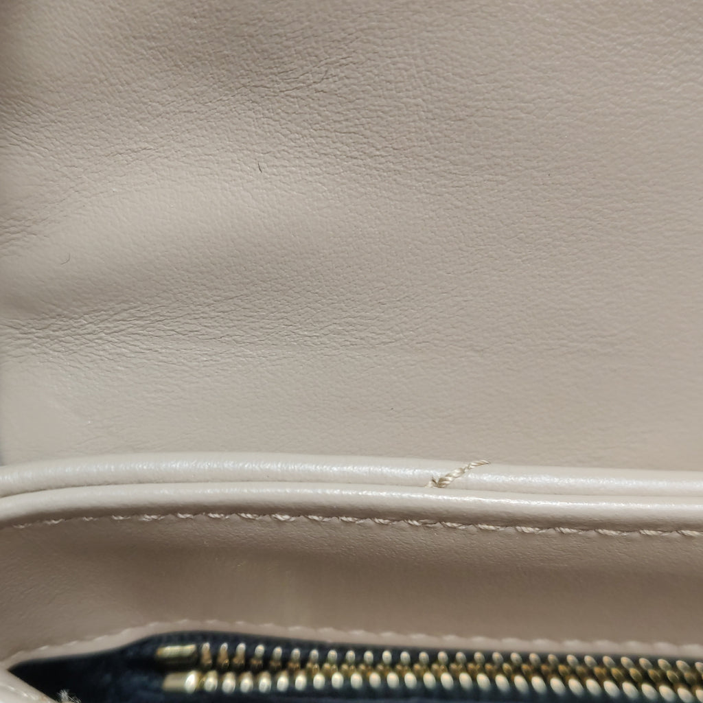 Saint Laurent Loulou Toy Crossbody Beige