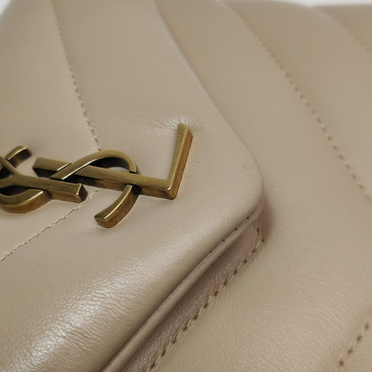 Saint Laurent Loulou Toy Crossbody Beige