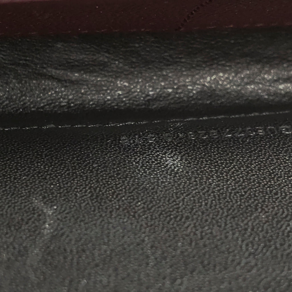 Saint Laurent Envelope Wallet on Chain Large Burgundy