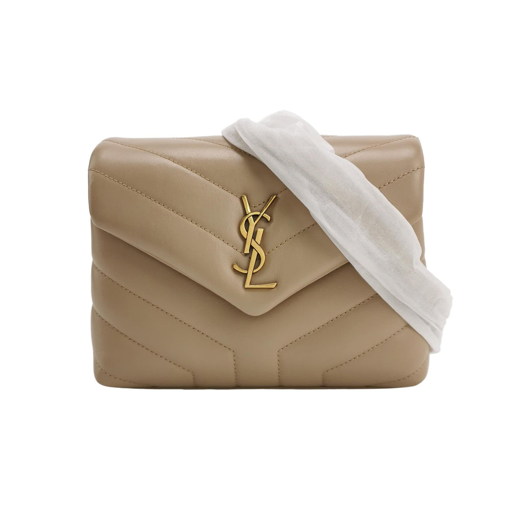 Saint Laurent Loulou Toy Crossbody Beige