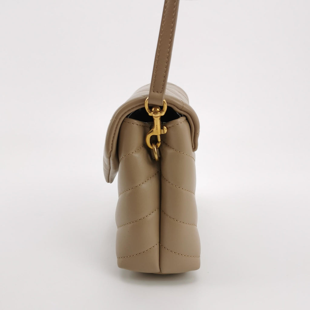 Saint Laurent Loulou Toy Crossbody Beige