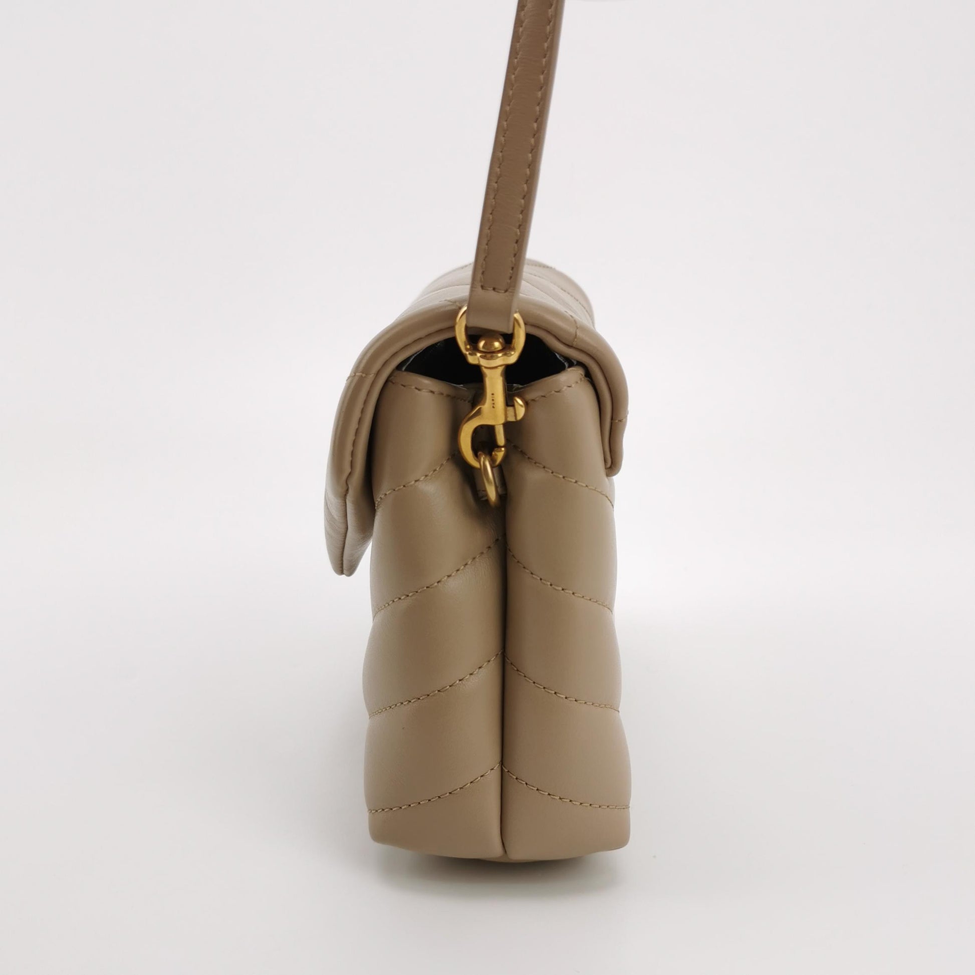 Saint Laurent Loulou Toy Crossbody Beige