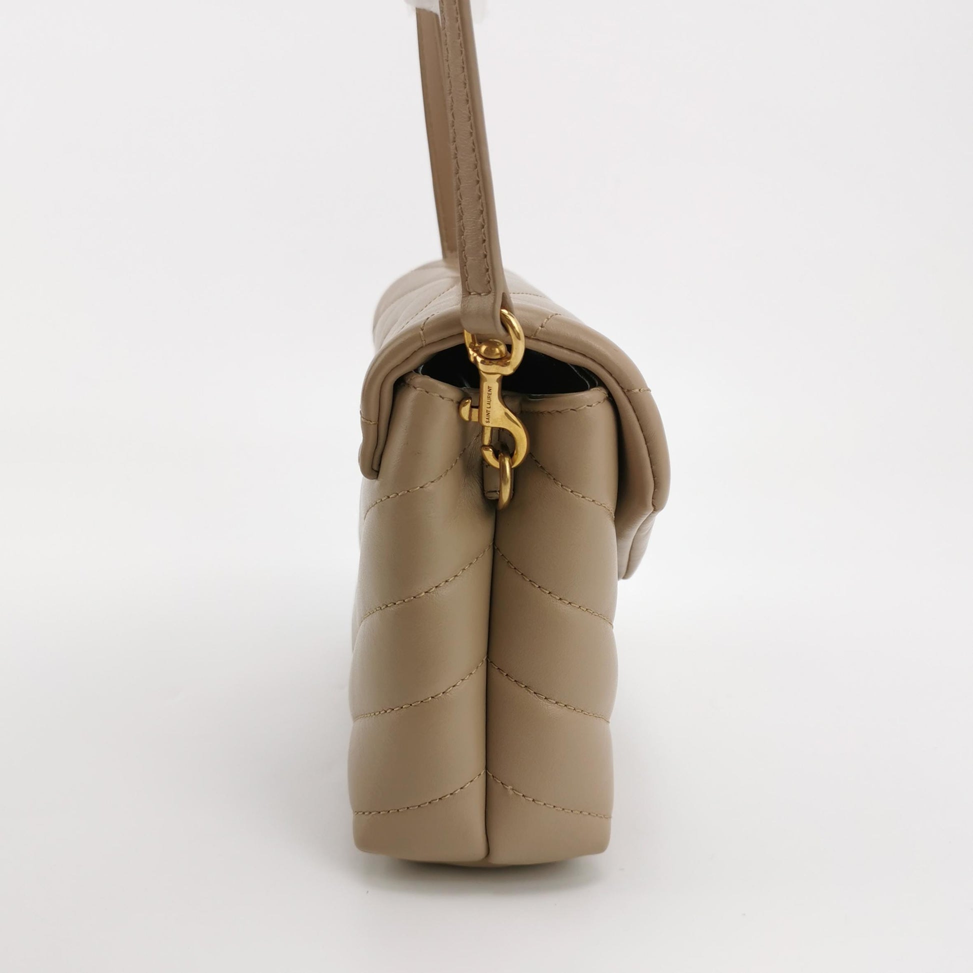 Saint Laurent Loulou Toy Crossbody Beige