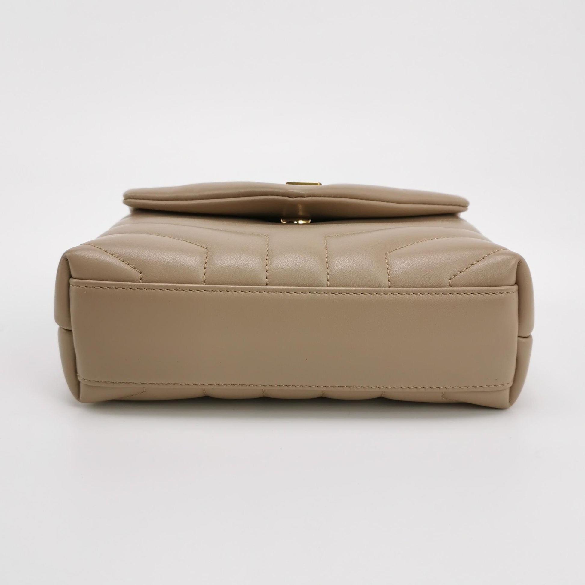 Saint Laurent Loulou Toy Crossbody Beige