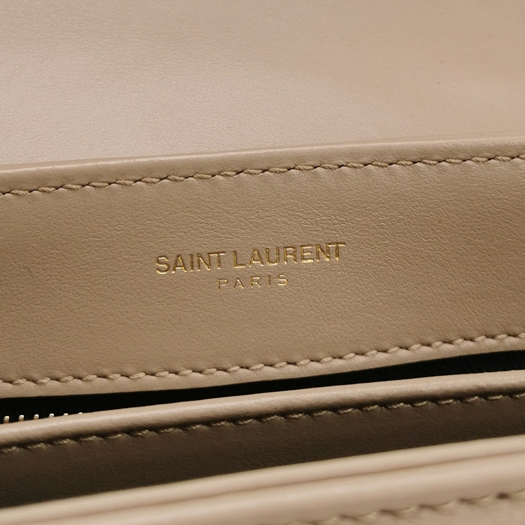 Saint Laurent Loulou Toy Crossbody Beige