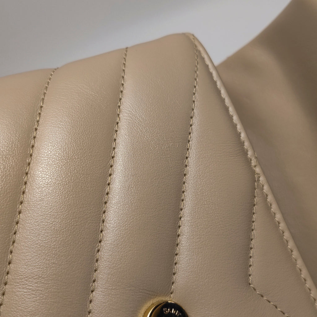 Saint Laurent Loulou Toy Crossbody Beige