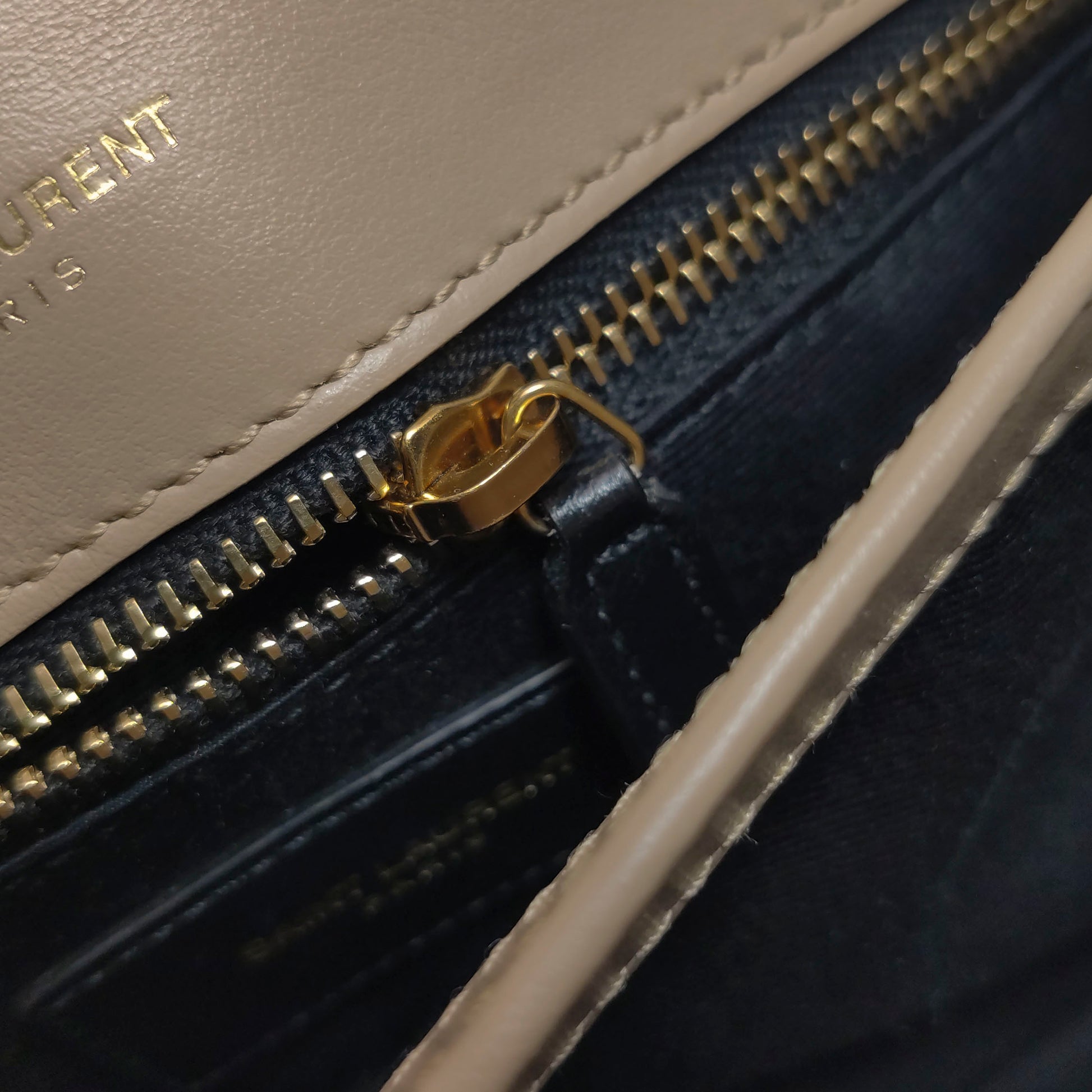 Saint Laurent Loulou Toy Crossbody Beige