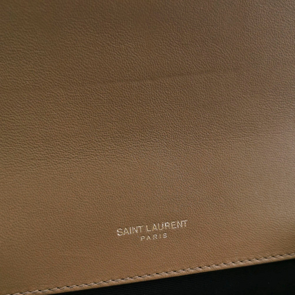 Saint Laurent Triquilt Envelope Flap Brown