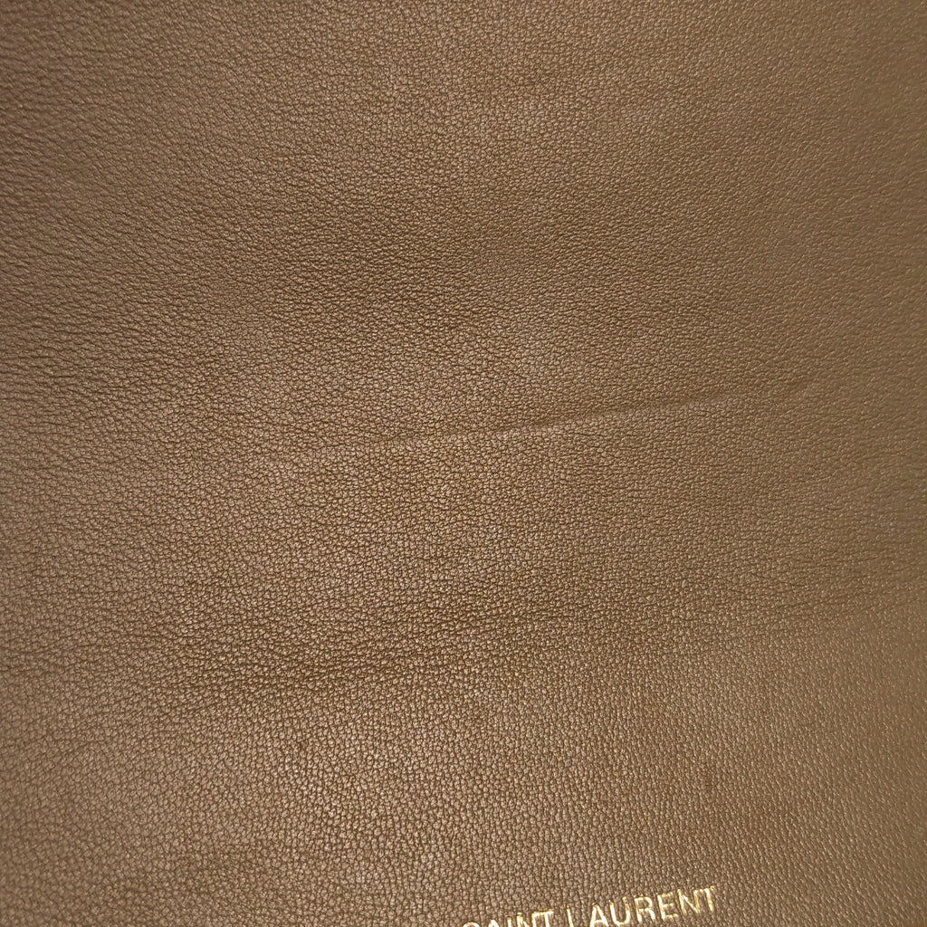 Saint Laurent Triquilt Envelope Flap Brown
