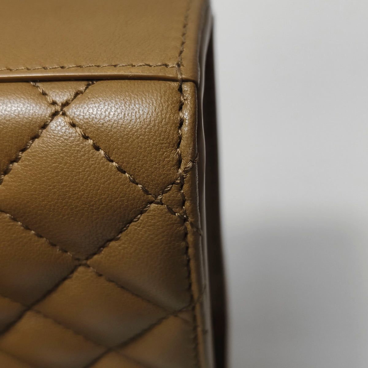 Saint Laurent Triquilt Envelope Flap Brown