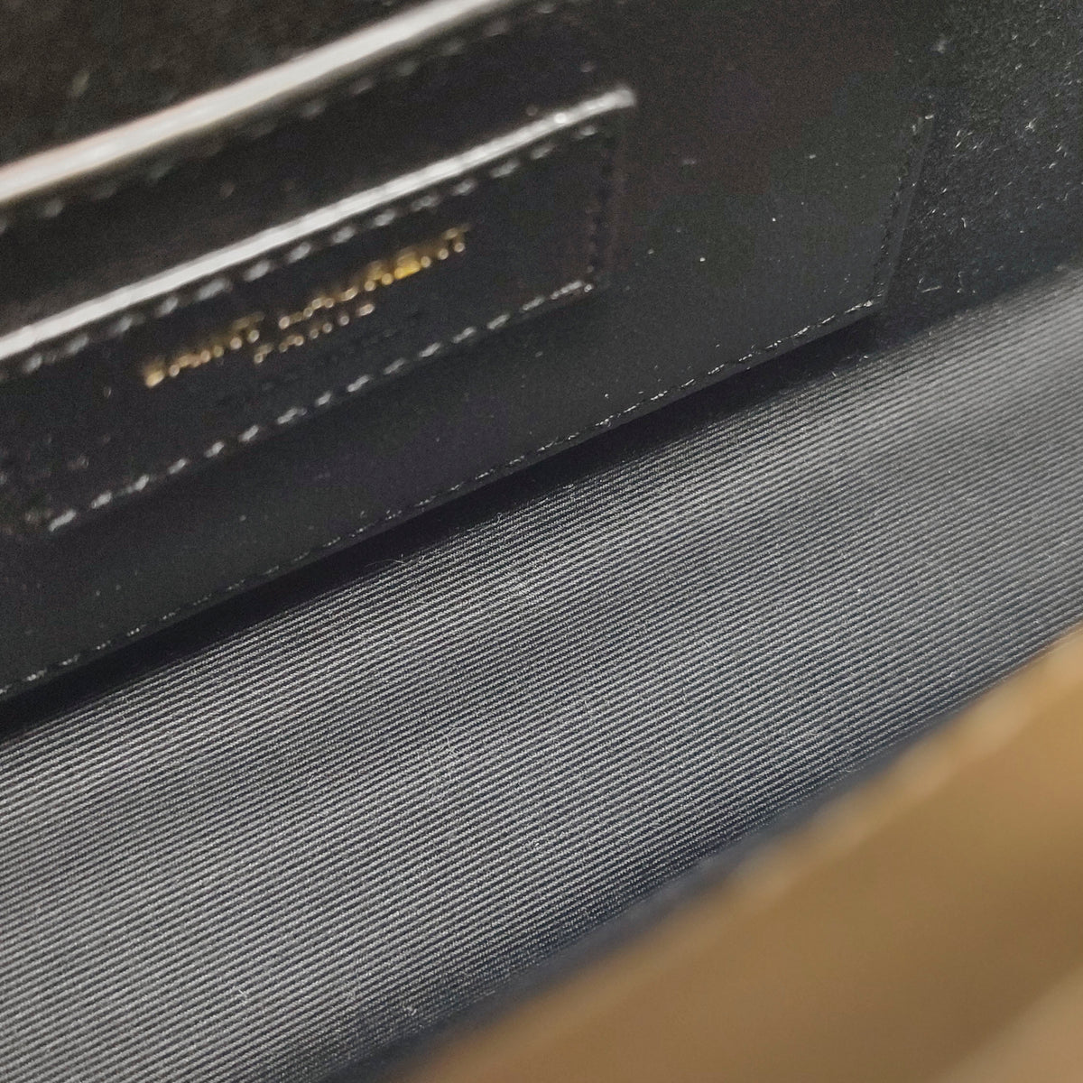 Saint Laurent Triquilt Envelope Flap Brown