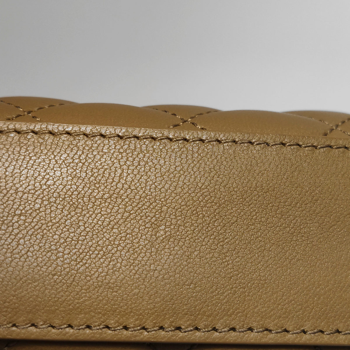 Saint Laurent Triquilt Envelope Flap Brown