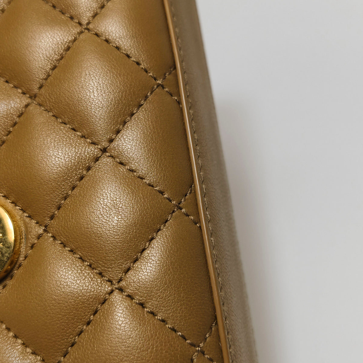 Saint Laurent Triquilt Envelope Flap Brown