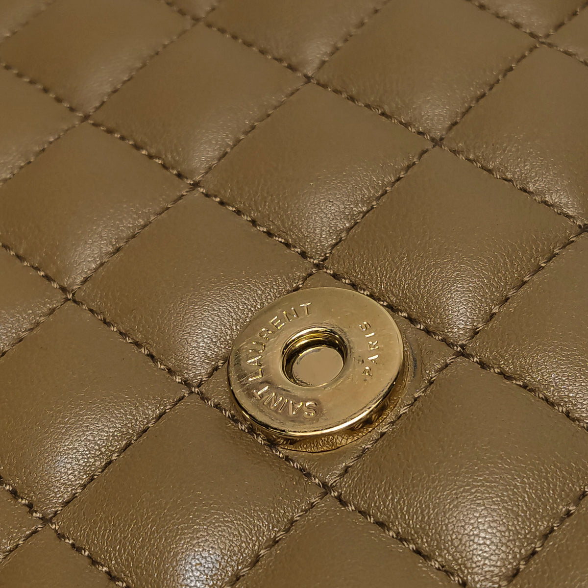 Saint Laurent Triquilt Envelope Flap Brown