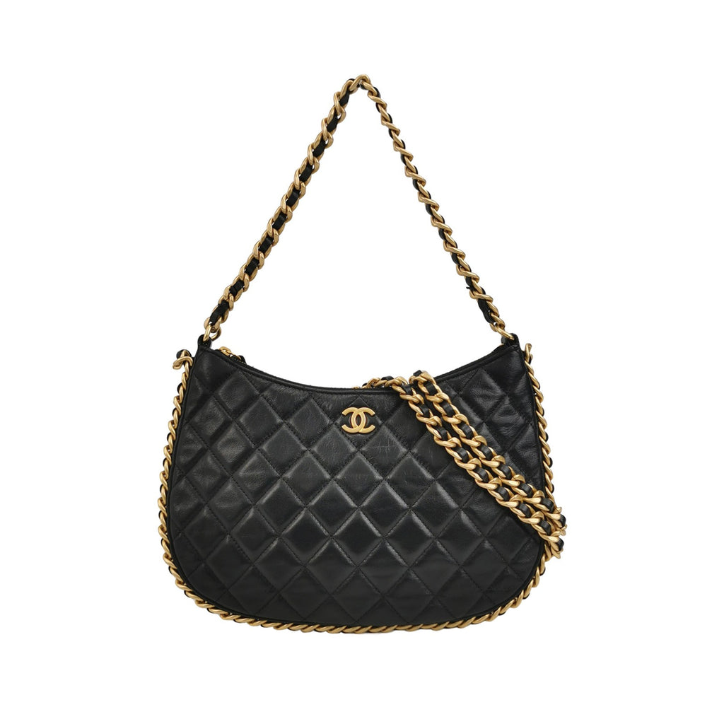 Chanel Quilted Chain Hobo