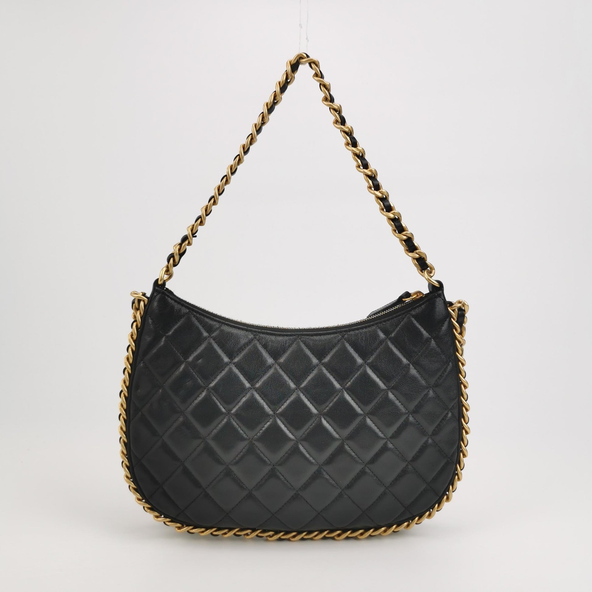 Chanel Quilted Chain Hobo